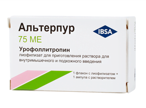 альтерпур лиофилизат для приготовления раствора для инъекций 75 ме 1 фл с растворителем фото