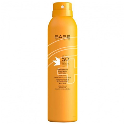 бабе спрей солнцезащ 200мл spf 50 прозрачный влагостойкий фото