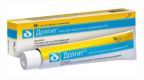 долгит гель для наружного примения 5% 50г фото
