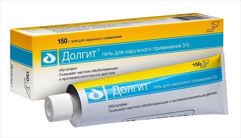 долгит гель для наружного примения 5% 150г фото