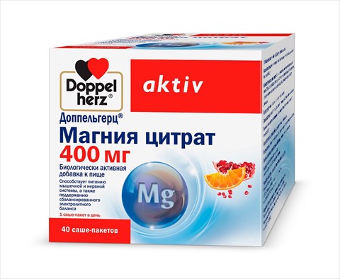 доппельгерц актив магния цитрат пор 400мг/6г саше n40 фото