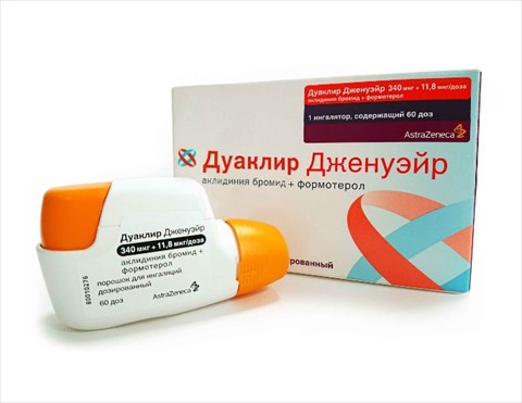 дуаклир дженуэйр порошок для ингаляций 340 плюс 11,8 мкг/доза 60 доз фото