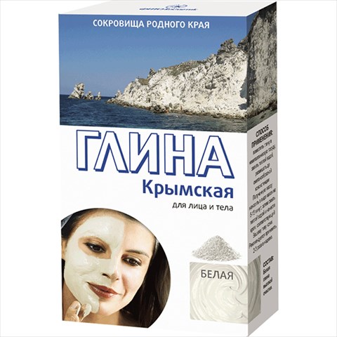 глина белая анапская 100 г фото
