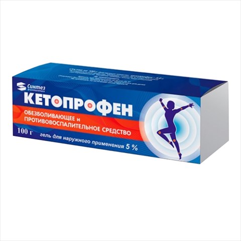 кетопрофен-синтез гель для наруж примен 5% 100г фото