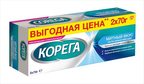 корега крем экстра сильный мятный 70г 2 для фикс з/протезов фото