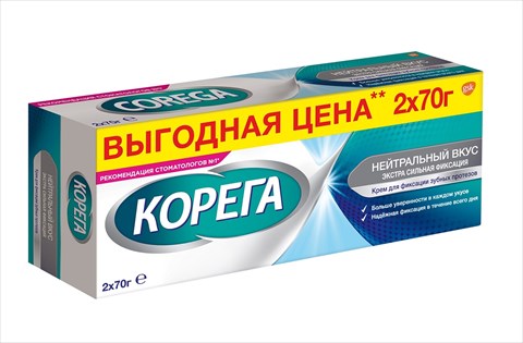 корега крем экстра сильный нейтральный 70г 2 для фикс з/протезов фото