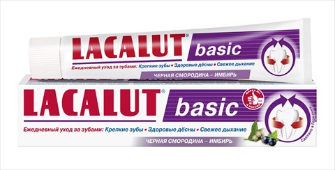 lacalut basic з/паста 75мл черн смородина и имбирь фото