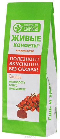 мармелад, лакомство для здор, 170г , клюква фото