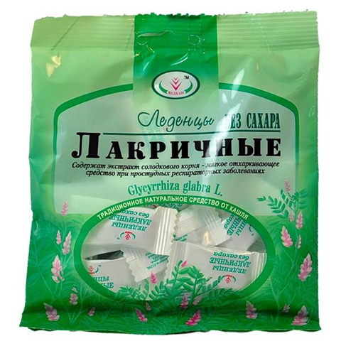 леденцы лакричные 30 г без сахара фото