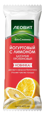 леовит биослимика батончик йогуртовый лимон 40 г фото