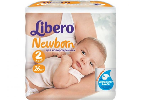 либеро подгузники baby newborn 3 - 6 кг n26 фото