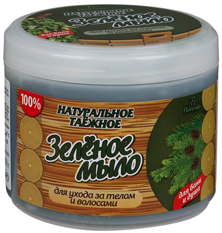 мыло натуральное зеленое для тела и волос 450 г фото