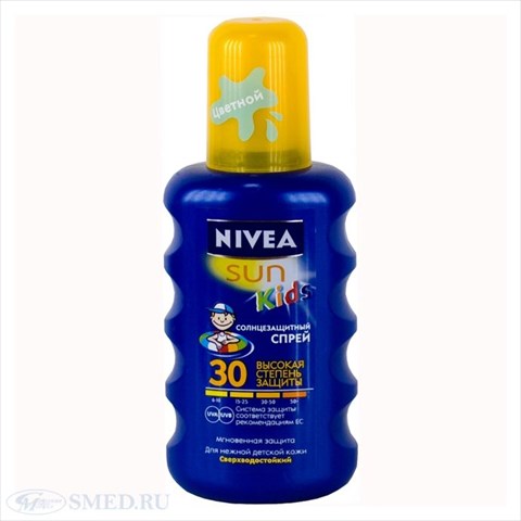 нивея сан кидс спрей солнцезащитный spf30 200 мл (85403) фото