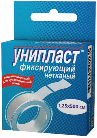 пластырь унипласт 1,25*500 см нетканный фото