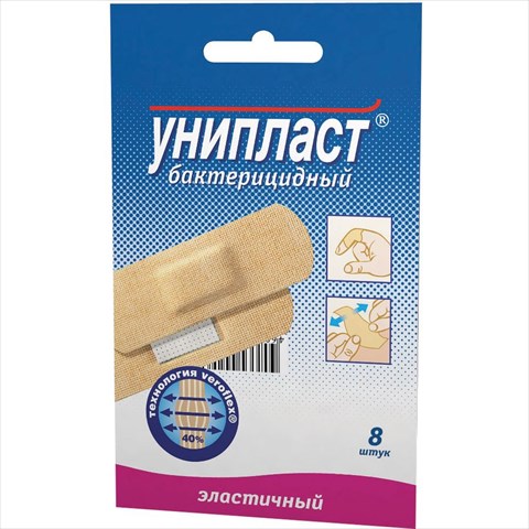 пластырь унипласт 1,9смx7,2см 8 эластичный фото
