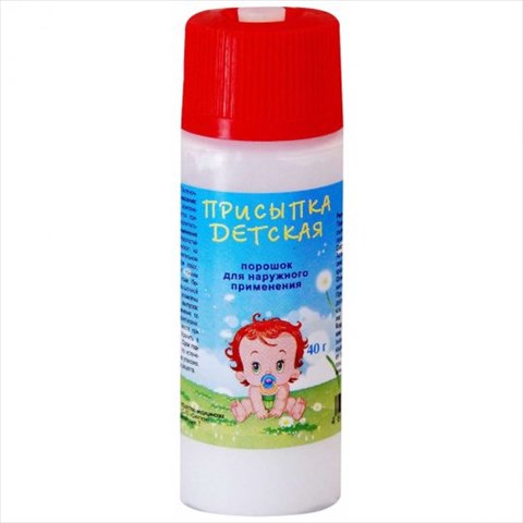 присыпка детская, порошок 40г фото