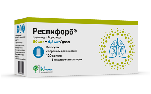 респифорб капсул с пор для инг 80мкг плюс 4,5мкг/доз 120 плюс устр-во для инг фото