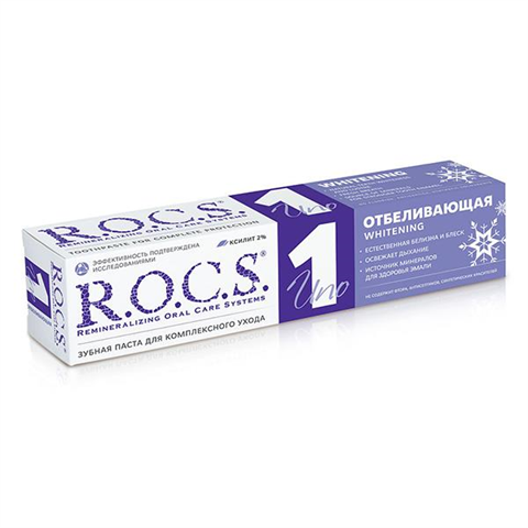 r.o.c.s. uno зубная паста 74г отбеливающая фото
