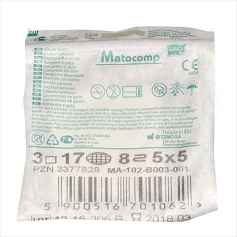 салфетки стер матокомп 5смx5см 3 8-сл 17-нит фото