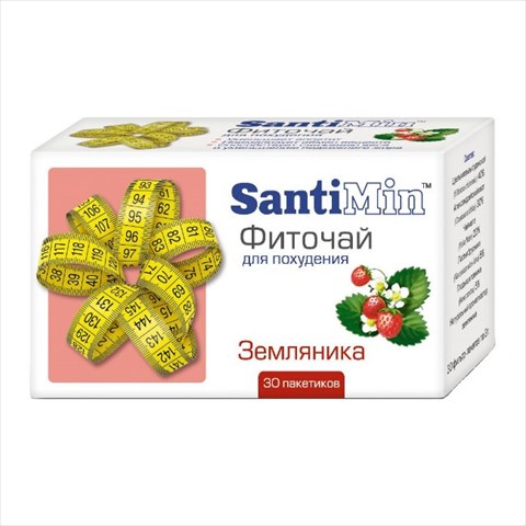 сантимин чай земляника 30 фильтр-пакетов фото