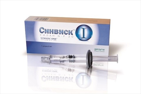 synvisc one (синвиск) раствор для внутрисуставного введения 6 мл 1 шприц фото