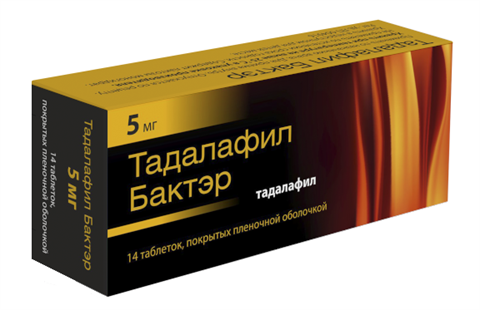 тадалафил-бактэр 5 мг 14 табл фото