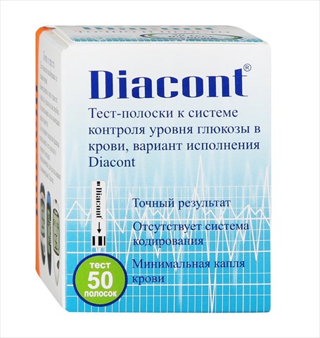тест-полоски для глюкометра диаконт 50 фото