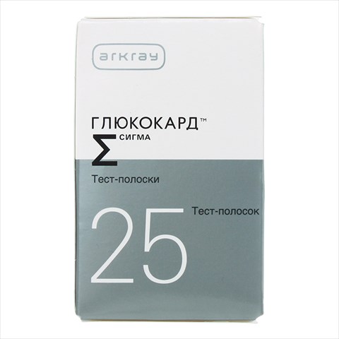 тест-полоски для глюкометра глюкокард сигма n25 фото