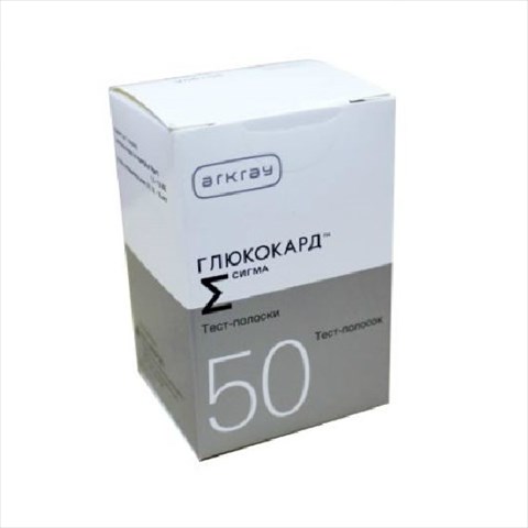 тест-полоски глюкокард сигма 50 фото