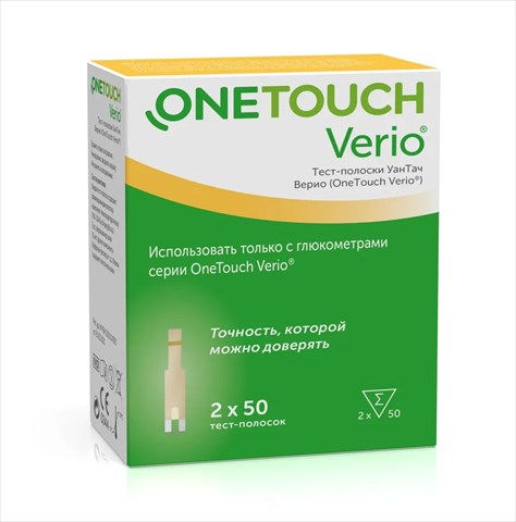 тест-полоски one touch verio 100 фото