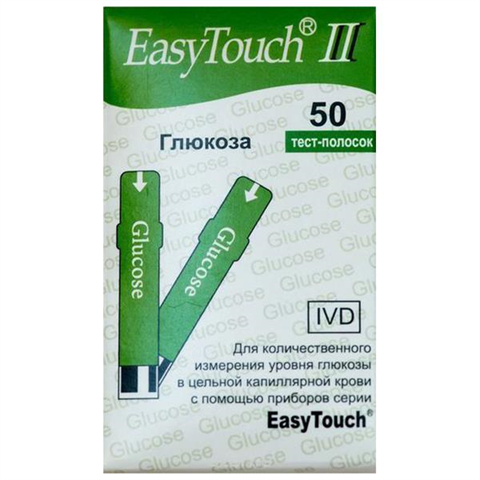 тест-полоски для прибора easy touch gchb на глюкозу 50 шт  фото