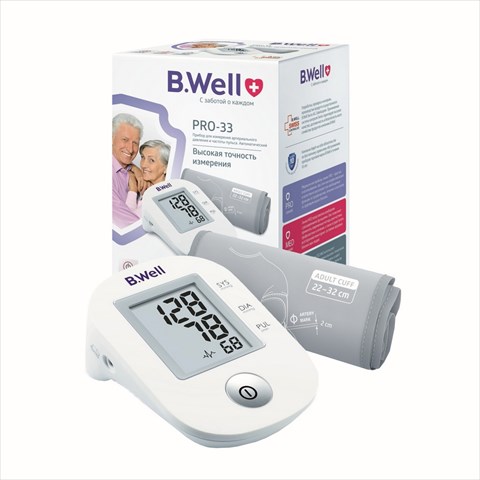 тонометр автомат b well pro-33 р m манжета 22-32см фото