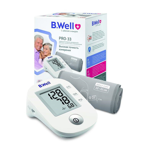 тонометр автомат b well pro-33 р m-l манжета плюс адаптер b well limited фото