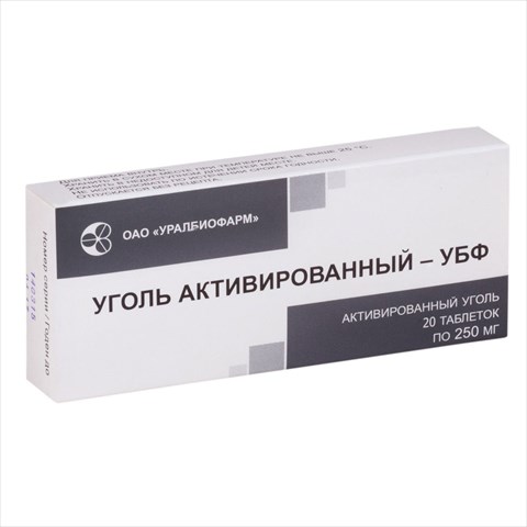 уголь активированный-убф таб 250мг n20 фото