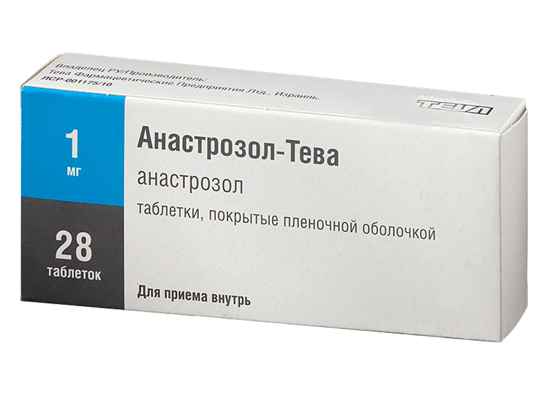 анастрозол-тева таб ппо 1мг 28 teva pharmaceutical works private co ltd