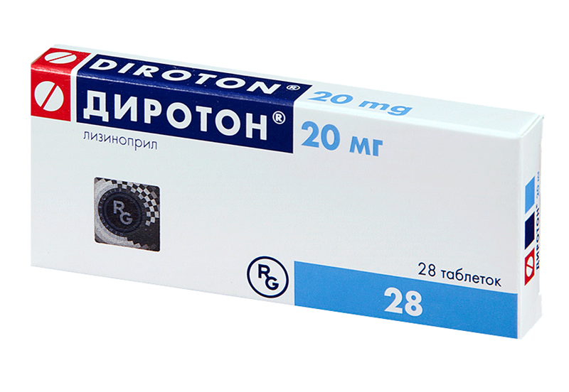 

диротон 20 мг 28 табл