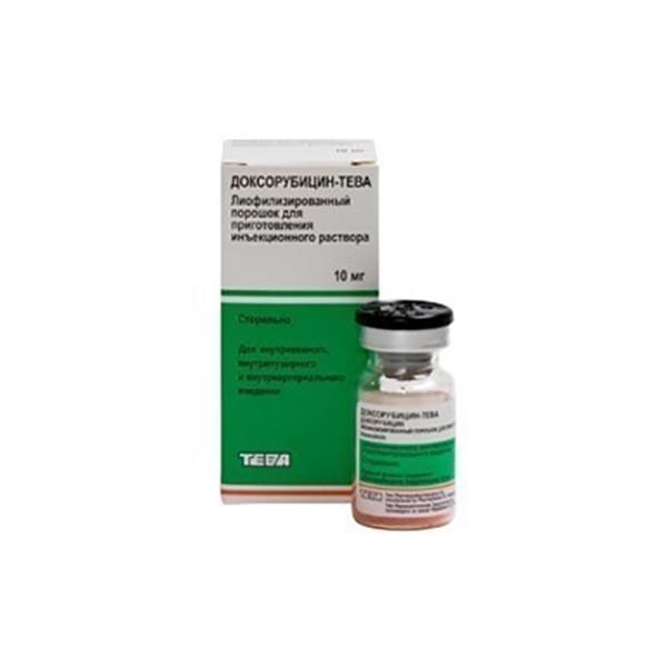 доксорубицин-тева лиоф для ин 10 мг 1 фл