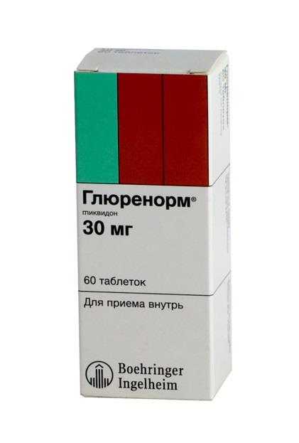 глюренорм 30 мг 60 табл