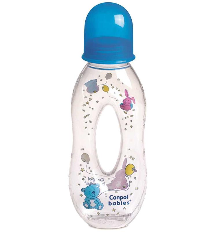 Бутылочка 6 месяцев. Канпол 56/200 бутылочка. Бутылочка для кормления Canpol Babies с отверстием. Бутылочка Канпол с дыркой посередине. Бутылочка для кормления Канпол Бебис.