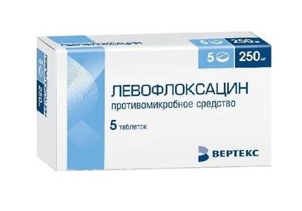 Вертекс Акционерное Общество левофлоксацин-вертекс 250 мг 5 табл
