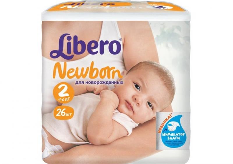 либеро подгузники baby newborn 3 - 6 кг N26