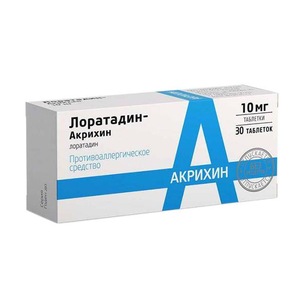 АО Акрихин лоратадин-акрихин 10 мг 30 табл