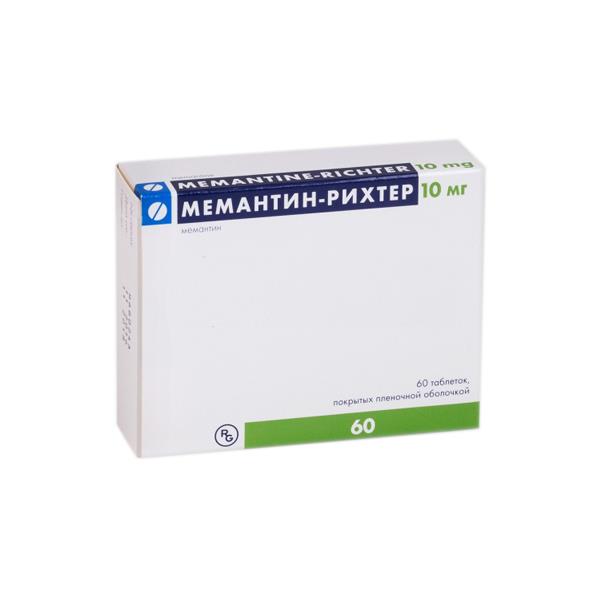 мемантин-рихтер 10 мг 60 табл
