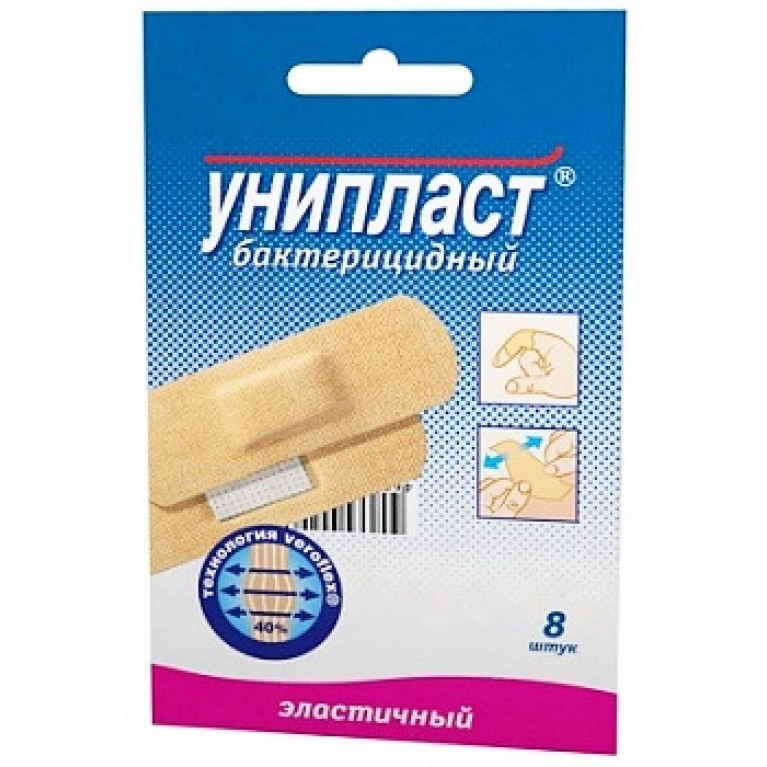 

пластырь унипласт набор бактерицидный эластичный N8