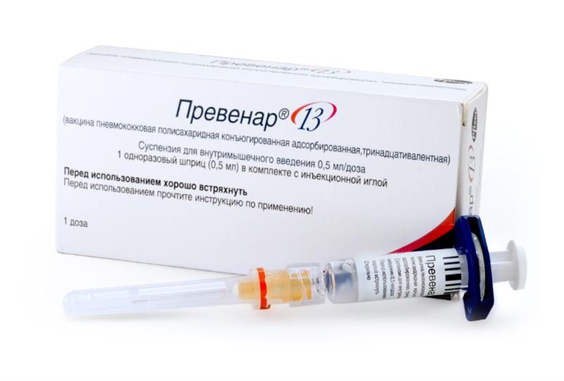 превенар 13 суспензия для инъекций 0,5 мл/доза 1 шприц вакцина пневмококковая
