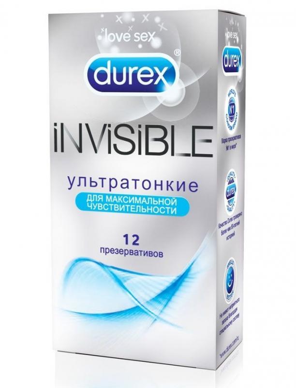 презервативы дюрекс инвизибл ульратонкие n12