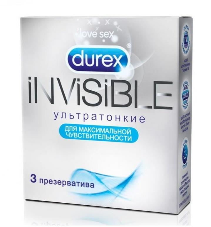 презервативы дюрекс инвизибл ультратонкие n3
