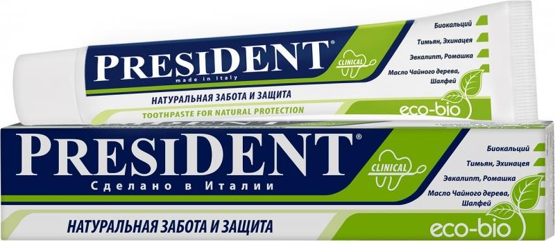 президент зубная паста эко-био 50 мл