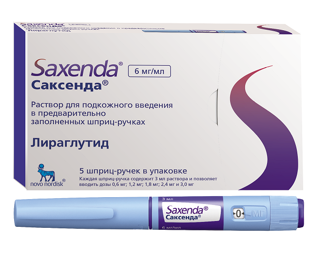 саксенда раствор для подкожного введения 6 мг/мл 3 мл 5 шприц-ручки