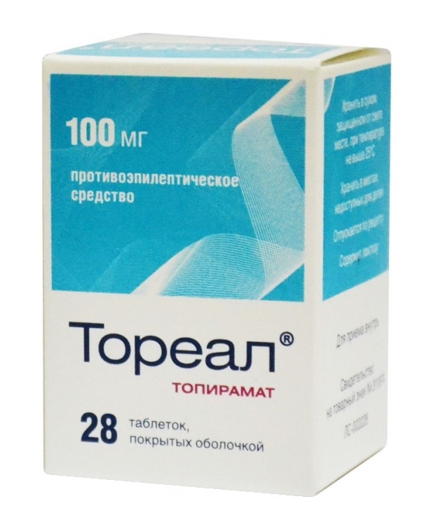 тореал 100 мг 28 табл